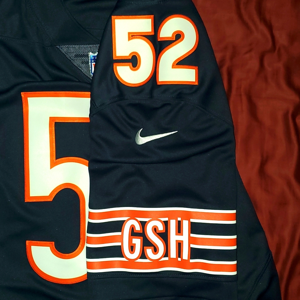 Chicago Bears Khalil Mack Home Navy Blue Nike Vapor Limited Jersey - Picture 5 of 11